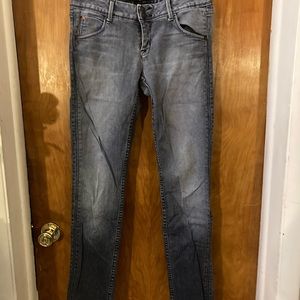Hudson acid washed black jeans size 28.